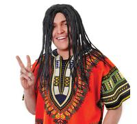 Reggie Adulte Hommes Reggae Perruque Dreadlocks Rasta Bob Marley Accessoire