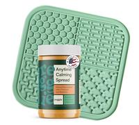 Reggie Ensemble apaisant de démarrage - Tapis à lécher avec tartinade apaisante pour chiens, beurre d'arachide 100 % naturel avec mélatonine et L-théanine, soulagement de l'anxiété à court terme pour