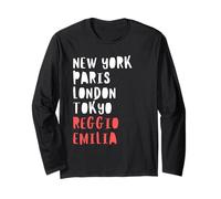 Reggio Emilia City Lover Italy Holiday Souvenir Fun Tee Manche Longue