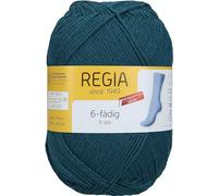 Regia Schachenmayr Fil à tricoter à la main à 6 brins, uni, 150 g, bleu pétrole