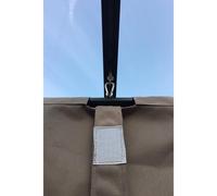 Tonnelle autoportante 3 x 3 m en aluminium et toile taupe REGIA