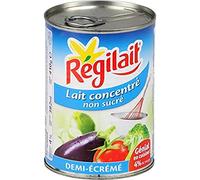 Regilait Lait concentre demi ecreme, non sucre, 4 % de matieres grasses - La boîte de 410g