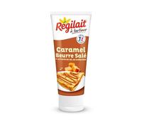 REGILAIT - Lait Concentré Sucré Caramel Beurre Salé | Goût savoureux et onctueux | Parfait pour le petit-déjeuner | Le tube de 300 g | LOT DE 4