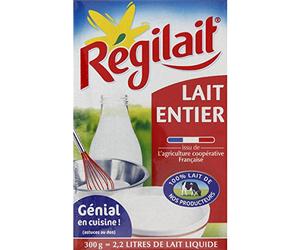 Régilait - Lait entier Lait instantané entier, issu de fermes laitières françaises La boîte de 300g Prix Unitaire - Envoi Rapide et Soignée