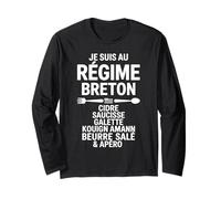 Régime Breton Humour Bretagne Cidre Saucisse Galette Beurre Manche Longue