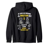 régime Breton Vivre en Bretagne Humour Tradition Sweat à Capuche