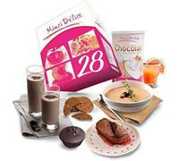 Régime hyperprotéiné sur 28 jours spécial chocolat - Perte de poids - Pack de 66 produits + 1 shaker + 1 guide minceur avec programme détaillé