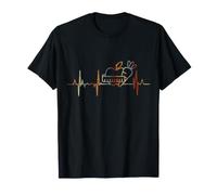 régime végétal Battement de Coeur Vintage ECG cardiogramme rétro T-Shirt