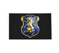 Régiment De Cavalerie Du 6E Régiment De L'Armée Américaine À Double Face Bannière Solide Drapeaux Décoratif Flag Pour Jardin Cour Mur 90X150Cm