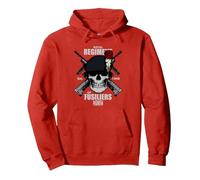 Régiment Royal des Fusiliers Sweat à Capuche, Unisexe pour Adultes, Rouge, S