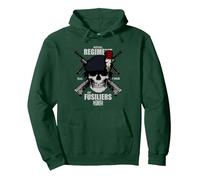 Régiment Royal des Fusiliers Sweat à Capuche, Unisexe pour Adultes, Vert Forêt, S