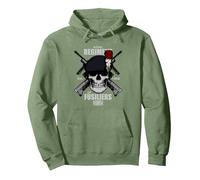 Régiment Royal des Fusiliers Sweat à Capuche, Unisexe pour Adultes, Vert Sauge, S