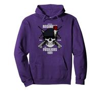 Régiment Royal des Fusiliers Sweat à Capuche, Unisexe pour Adultes, Violet, M