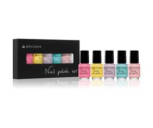 Regina Pastel kit de vernis à ongles plus de teintes 113, 143, 57, 144, 145 5x4 ml