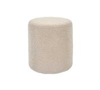 AltoBuy Regina - Pouf en Tissu Bouclette Taupe