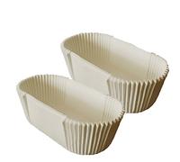 Regins carrés à cupcakes, 40pcs Dispostables ovales eclair lingots pain pain cupcake pour home muffins cupcakes mini collations 3, 9x1.18 pouces