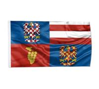 Région De Moravie Du Sud Flag Résistant Aux Intempéries Drapeaux Solide Drapeau De Jardin Pour Pelouse Bar Cour 90X150Cm
