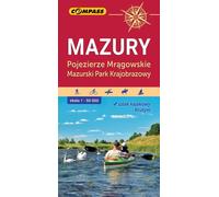 Région des lacs de Mazurie Mragowo Parc paysager de Mazurie 1:50 000