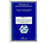Région et développement n° 10 Tome 10 - Collectif - L'harmattan - broché - Revue