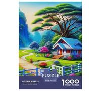 Région montagneuse Puzzle 1000 Pièces - Activité Familiale Stimulante, Carton Recyclé, Déco Murale Après Assemblage, Format 70x50cm/1000pcs