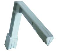 Regiplast 301152 Equerre de soupape + Clips pour réservoir eurofutura 600 Avant 2000, Blanc