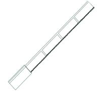 Regiplast 600501 Rallonge équerre de Commande pour soupape pour réservoir eurofutura 600 Avant 2000, Blanc