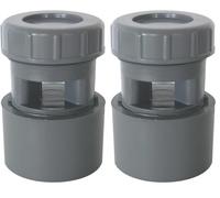 Regiplast AM32 Aérateur à membrane, Polychlorure de vinyle ø 32-40-50 mm, Blanc (Lot de 2)