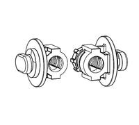 Regiplast CE711 Fixations sur bâti x2 + Clips pour cesame ce70/71/72-ce2570 / ce3070/ce3070u/ce2571/ce3071/ce2572/ce3072, Gris