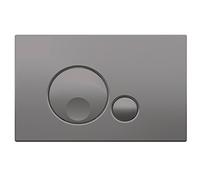 Regiplast - Plaque de chasse d'eau - Plaque de commande GLOBE - Double chasse 3/6L - Chromé mat -