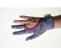 Regi's Grip Gants à trois doigts, patchwork, matelassage gratuit, matelassage à la machine, couture, couture gratuite, faits à la main (L, dentelle rose)