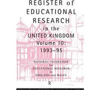 Register of Educational Research in the United Kingdom by National Foundation For Educational Rese