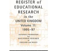 Register of Educational Research in the United Kingdom by National Foundation For Educational Rese