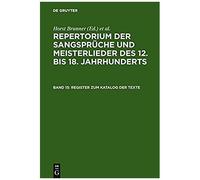 Register Zum Katalog Der Texte