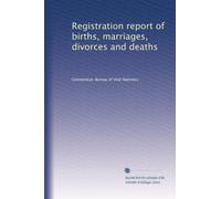 Registration report of births, marriages, divorces and deaths