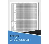Registre 12 Colonnes: Livre comptable 12 colonnes pour le suivi quotidien et mensuel des revenus et des dépenses, la planification financière pour suivre ton budget familial.