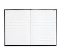 Registre 340X225 Quadrillé 200 pages foliotées - Noir toilé