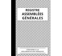 Registre Assemblées Générales: Registre pour les Procès-Verbaux de Sociétés et Associations 120 Feuillets Numérotés Format A4 - Triangles Gris