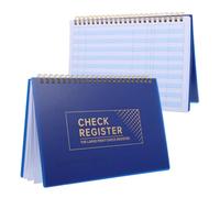 Registre Bancaire Personnel à Spirale, Pages Larges et Compactes | Colonnes Apparentes, Papier Métal Pp, Organisation Facile, pour Comptes D’épargne et Chèques, Famille ou Budget