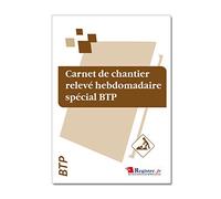 Registre - Carnet de chantier relevé hebdomadaire spécial BTP - M012