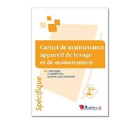 Registre - Carnet de maintenance pour appareil de levage et de manutention - M034