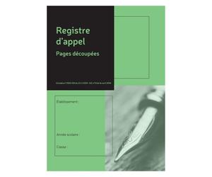Registre d'appels journaliers Le Dauphin - A4 21 x 29,7 cm - 80 pages