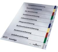 Registre d'assurance A4 film rigide couleur Paquet de 25 pièces