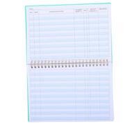 Registre de Chéquier Personnel, 60 Pages, Sections Divisées, Vert | Organisation Détaillée, Usage Polyvalent, Format Portable, pour Comptes Privés ou Professionnels, Carnet Pratique