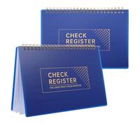 Registre de Chéquiers Format Compact Colonnes Claires Reliure | Pages Généreuses pour Comptes Chèques, Écriture à Plat, Adapté Étudiants et Gestion Budgétaire