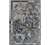 Registre de condoléances: 7 x 10 po Format 18 × 26 cm Couleurs intérieures 76 pages couverture brillante rigide - Pour honorer la mémoire d'un être cher