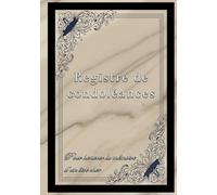 Registre de condoléances: 7 x 10 po Format 18 × 26 cm Couleurs intérieures 76 pages couverture brillante rigide - Pour honorer la mémoire d'un être cher