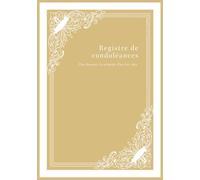 Registre de condoléances: 7 x 10 po Format 18 × 26 cm N&B intérieures 76 pages couverture brillante souple - Pour honorer la mémoire d'un être cher