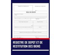 Registre de Dépôt et de Restitution des Biens: 101 Pages
