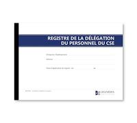 Registre de la délégation du personnel du CSE - Conforme à la legislation - Obligatoire pour les entreprises à partir de 11 salariés - Format A4-64 pages - Édition 2025