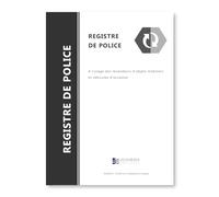 Registre de police et d'objets mobiliers - Conforme à la legislation - Obligatoire pour les garages automobiles revendeurs - Format A4-64 pages - Édition 2025